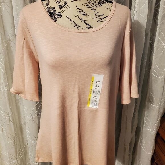 Nwt Time & Tru pink 💗 t-shirt sz lg - Picture 1 of 3